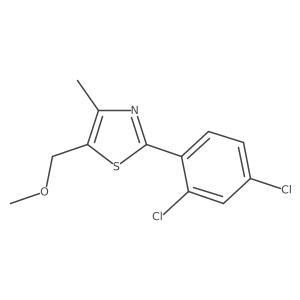 2-(2,4-Dichloro-phenyl)-5-methoxymethyl-4-methyl-thiazole结构式