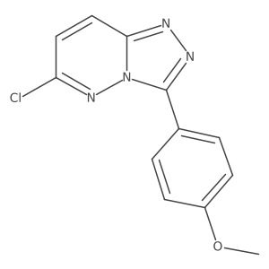 6-Chloro-3-(4-methoxyphenyl)-[1,2,4]triazolo[4,3-b]pyridazine结构式