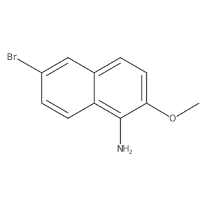 6-Bromo-2-methoxynaphthalen-1-amine结构式