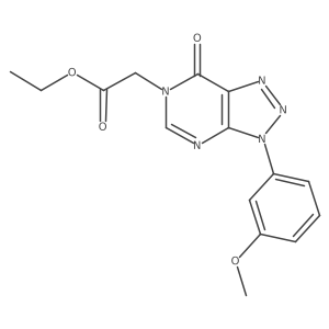ethyl [3-(3-methoxyphenyl)-7-oxo-3,7-dihydro-6H-[1,2,3]triazolo[4,5-d]pyrimidin-6-yl]acetate Structure