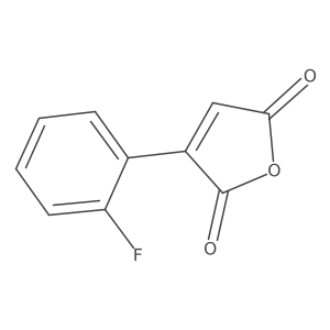3-(2-Fluorophenyl)-2,5-dihydrofuran-2,5-dione结构式