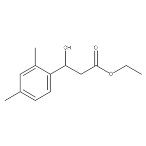 Ethyl 3-(2,4-dimethylphenyl)-3-hydroxypropanoate结构式