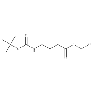 Chloromethyl 4-([(tert-butoxy)carbonyl]amino)butanoate结构式