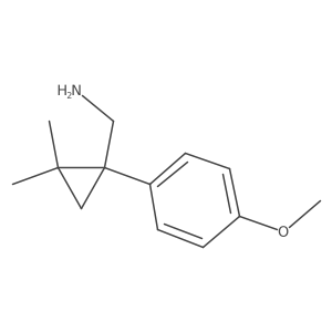 [1-(4-Methoxyphenyl)-2,2-dimethylcyclopropyl]methanamine Structure