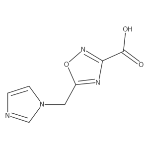 5-(1H-imidazol-1-ylmethyl)-1,2,4-oxadiazole-3-carboxylic acid结构式