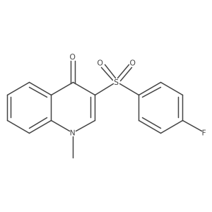 3-(4-Fluorobenzenesulfonyl)-1-methyl-1,4-dihydroquinolin-4-one结构式