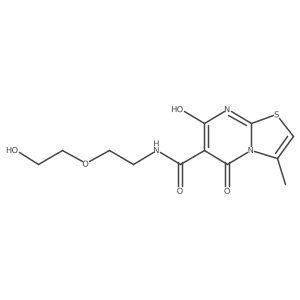 7-hydroxy-N-(2-(2-hydroxyethoxy)ethyl)-3-methyl-5-oxo-5H-thiazolo[3,2-a]pyrimidine-6-carboxamide结构式