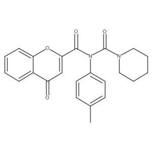 N-(4-oxo-4H-chromene-2-carbonyl)-N-(p-tolyl)piperidine-1-carboxamide Structure