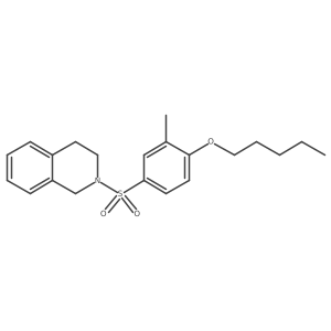 2-[(3-Methyl-4-pentyloxyphenyl)sulfonyl]-1,2,3,4-tetrahydroisoquinoline结构式