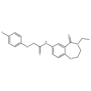 N-(4-ethyl-5-oxo-2,3,4,5-tetrahydrobenzo[f][1,4]oxazepin-7-yl)-2-(4-fluorophenoxy)acetamide Structure