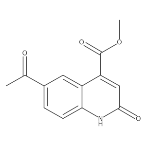 Methyl 6-acetyl-1,2-dihydro-2-oxoquinoline-4-carboxylate Structure