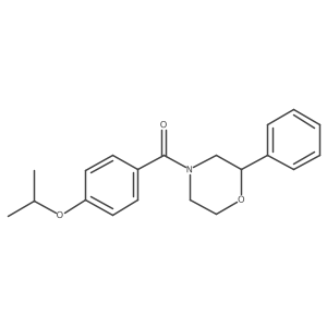 (4-Isopropoxyphenyl)(2-phenylmorpholino)methanone结构式