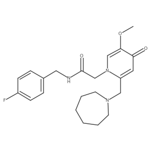 2-(2-(azepan-1-ylmethyl)-5-methoxy-4-oxopyridin-1(4H)-yl)-N-(4-fluorobenzyl)acetamide结构式