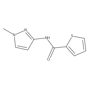 N-(1-methyl-1H-pyrazol-3-yl)thiophene-2-carboxamide Structure