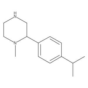 1-Methyl-2-[4-(propan-2-yl)phenyl]piperazine结构式