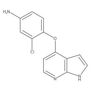 3-chloro-4-(1H-pyrrolo[2,3-b]pyridin-4-yloxy)aniline Structure