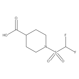 1-Difluoromethanesulfonylpiperidine-4-carboxylic acid Structure