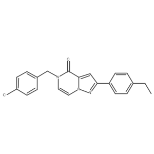 5-[(4-chlorophenyl)methyl]-2-(4-ethylphenyl)-4H,5H-pyrazolo[1,5-a]pyrazin-4-one Structure