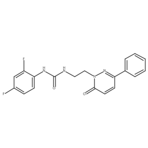 1-(2,4-difluorophenyl)-3-(2-(6-oxo-3-phenylpyridazin-1(6H)-yl)ethyl)urea Structure