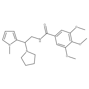 3,4,5-trimethoxy-N-(2-(1-methyl-1H-pyrrol-2-yl)-2-(pyrrolidin-1-yl)ethyl)benzamide Structure