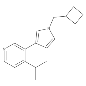 3-(1-(cyclobutylmethyl)-1H-pyrrol-3-yl)-4-isopropylpyridine结构式