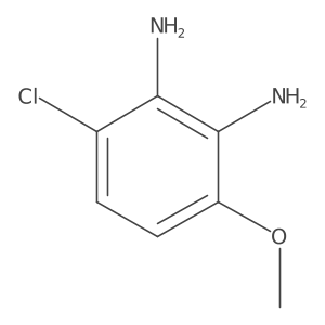3-Chloro-6-methoxy-benzene-1,2-diamine结构式