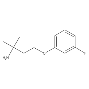 4-(3-Fluorophenoxy)-2-methylbutan-2-amine结构式
