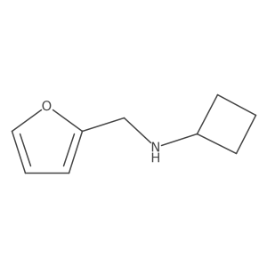 N-(furan-2-ylmethyl)cyclobutanamine Structure