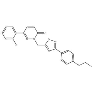 CCOc1ccc(-c2noc(Cn3nc(-c4ccccc4Cl)ccc3=O)n2)cc1结构式