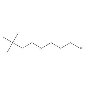 (5-Bromopentyl)(tert-butyl)sulfane Structure