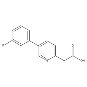 5-(3-Fluorophenyl)-2-pyridineacetic acid结构式