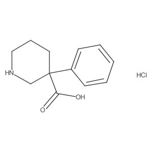 3-Phenylpiperidine-3-carboxylic acid hydrochloride Structure