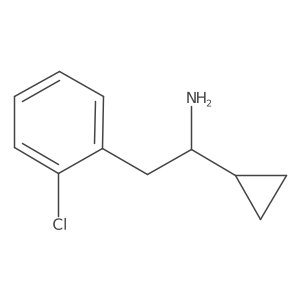 2-(2-Chlorophenyl)-1-cyclopropylethan-1-amine Structure