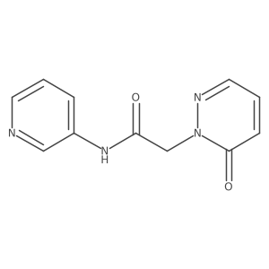 2-(6-oxopyridazin-1(6H)-yl)-N-(pyridin-3-yl)acetamide Structure