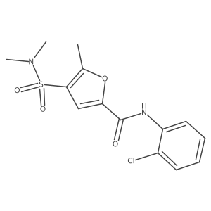N-(2-chlorophenyl)-4-(N,N-dimethylsulfamoyl)-5-methylfuran-2-carboxamide结构式
