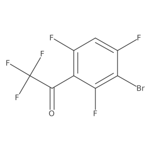1-(3-Bromo-2,4,6-trifluoro-phenyl)-2,2,2-trifluoro-ethanone结构式
