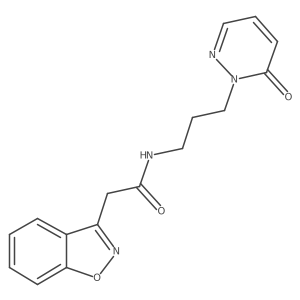 2-(benzo[d]isoxazol-3-yl)-N-(3-(6-oxopyridazin-1(6H)-yl)propyl)acetamide Structure