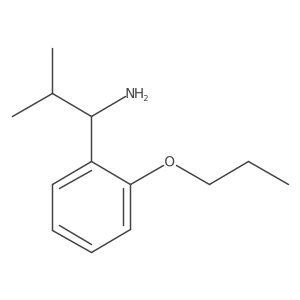 (R)-2-Methyl-1-(2-propoxyphenyl)propan-1-amine Structure