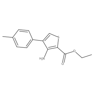 Ethyl 3-amino-4-(4-methylphenyl)thiophene-2-carboxylate Structure