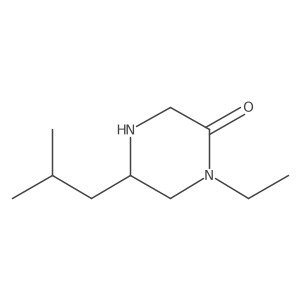 (R)-1-Ethyl-5-isobutylpiperazin-2-one Structure