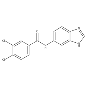 N-(1H-benzimidazol-5-yl)-3,4-dichlorobenzamide Structure
