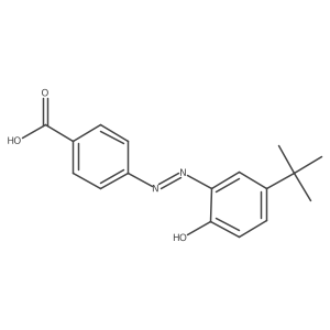 4-[(E)-2-(5-tert-butyl-2-hydroxyphenyl)diazen-1-yl]benzoic acid Structure