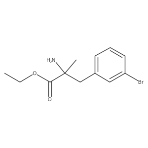 Alanine, 3-(M-bromophenyl)-2-methyl, ethyl ester Structure