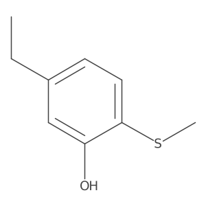 5-Ethyl-2-(methylthio)phenol结构式