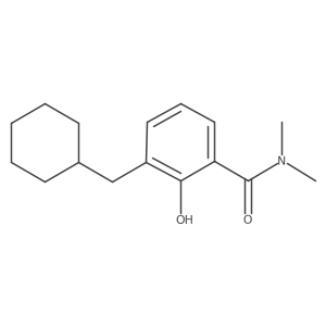 3-(Cyclohexylmethyl)-2-hydroxy-N,N-dimethylbenzamide Structure
