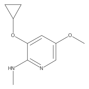 3-Cyclopropoxy-5-methoxy-N-methylpyridin-2-amine Structure