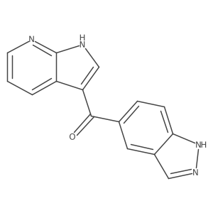 1H-Indazol-5-yl-1H-pyrrolo[2,3-b]pyridin-3-ylmethanone Structure