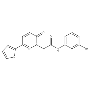 N-(3-bromophenyl)-2-(6-oxo-3-(thiophen-2-yl)pyridazin-1(6H)-yl)acetamide Structure