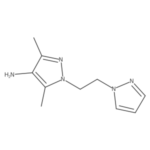 3,5-dimethyl-1-[2-(1H-pyrazol-1-yl)ethyl]-1H-pyrazol-4-amine Structure