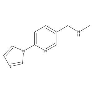 N-{[6-(1H-Imidazol-1-yl)pyridin-3-yl]methyl}-N-methylamine结构式